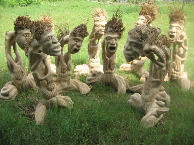 Gending Bambu Handicrafts Patung Primitif Akar Bambu gending bambu handicrafts patung primitif akar bambu