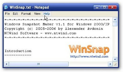 Windows Snapshot Maker U3 Edition 2.1.1