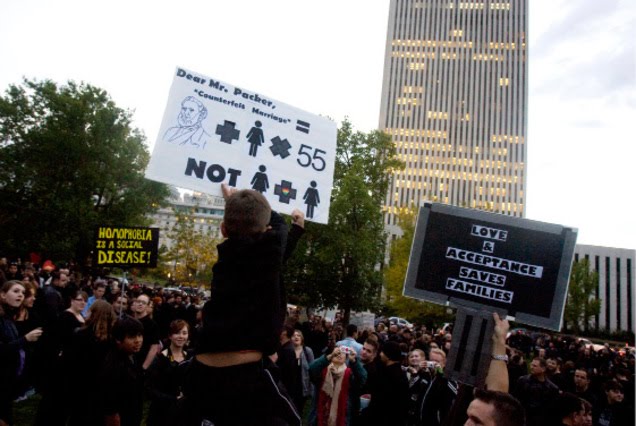 Thousands of protesters gathered in Salt Lake City's Temple Square last ... Thousands of protesters gathered in Salt Lake City's Temple Square last ...