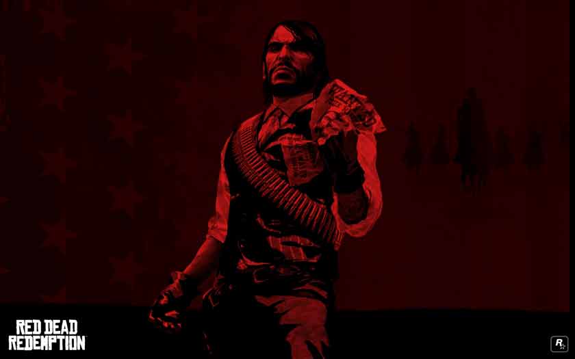 red and black screensavers. Red Dead Redemption