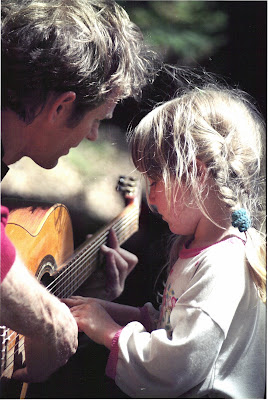 Russell and Janet during an early guitar jam session