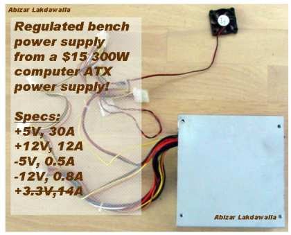 How To Convert A Computer Atx Power Supply To A Lab Power Supply