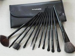 PUFFF LA COMPRO??? 12 BROCHAS MAC CON SU FUNDA...