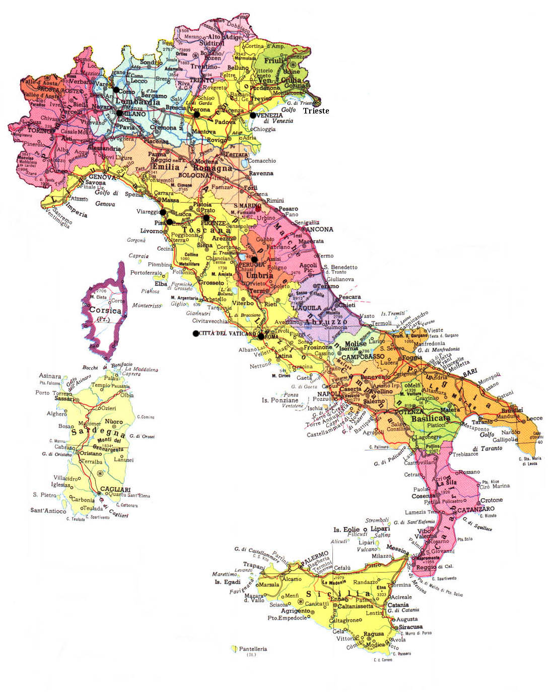 Buy A Map Of Italy Map of world