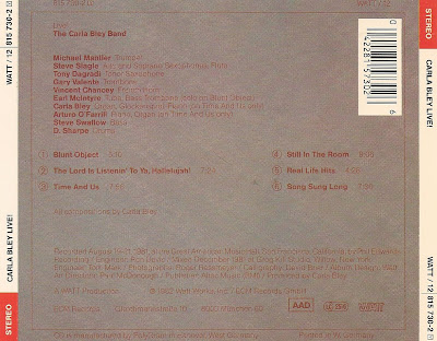 ecm album art carla bley live ecm album art carla bley live