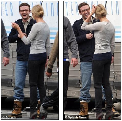 Body language: Justin laughs justin timberlake and cameron diaz bad teacher. Body language: Justin laughs