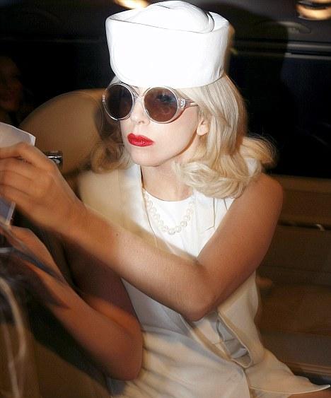 Lady in white: Gaga wore what luc carl and lady gaga. Lady in white: Gaga wore what