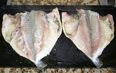 Doradas haciéndose en la plancha