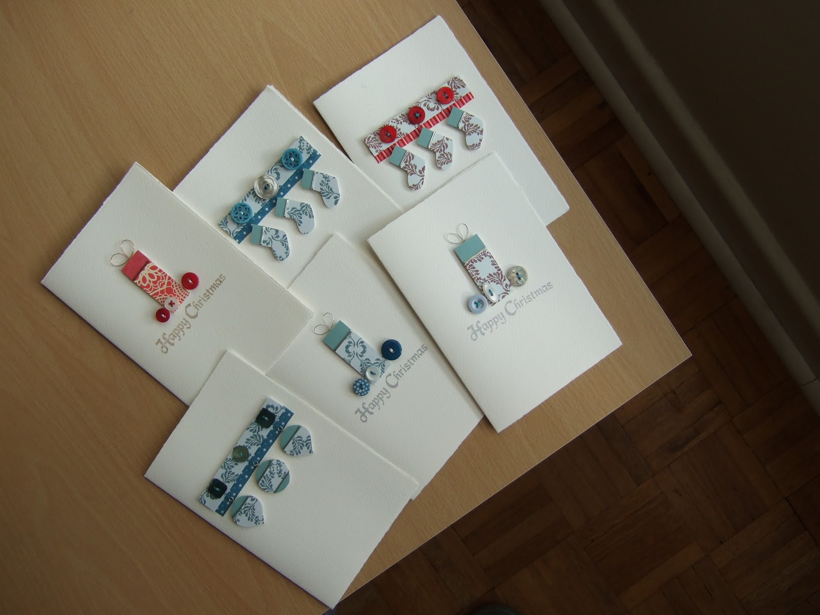 LouBee Crafts Flock Paper and Beautiful Buttons