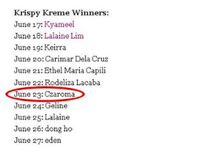 Krispy Kreme winners