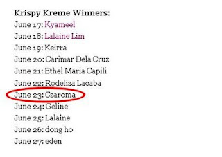 Krispy Kreme winners Krispy Kreme winners
