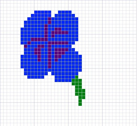 Knitting Charts Pansy Knitting Chart