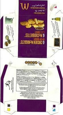 THE CRAFTERS SPOT: ag doll mcdonald chicken nugget box