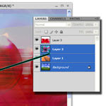 How to place a photo from other image