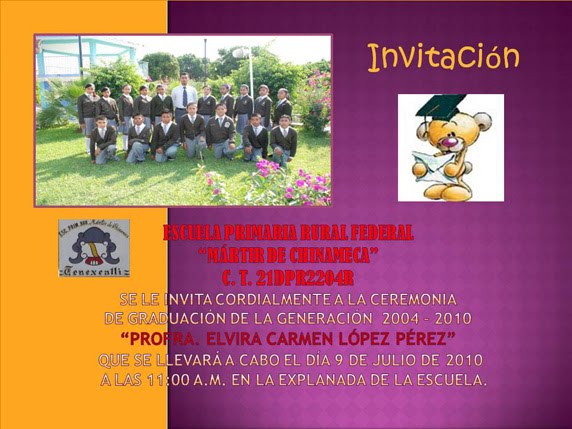 Invitación para clausura secundaria - Imagui Invitación para clausura secundaria - Imagui