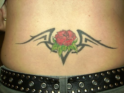 Red rose tribal tattoo. at 20:47