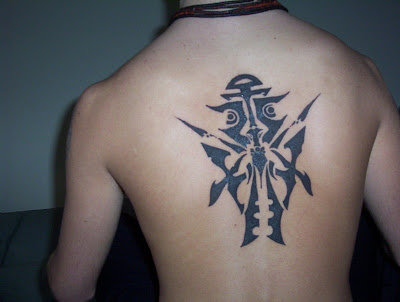 Designs of tribal back tattoo 