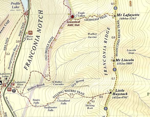 Mt Lafayette Trail Map The Naked Kayaker: Putting My Legs To Good Use! (Mt. Lafayette And Mt.  Jackson)
