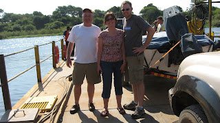 river pontoon andy trip round staying lodge minutes camp once side were where