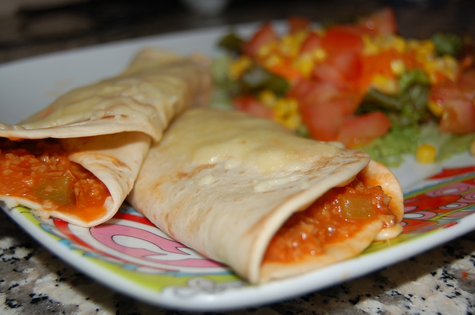 Pepper & Chocolate Burrito de chilli de seitan