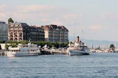 Photo du port de Geneve