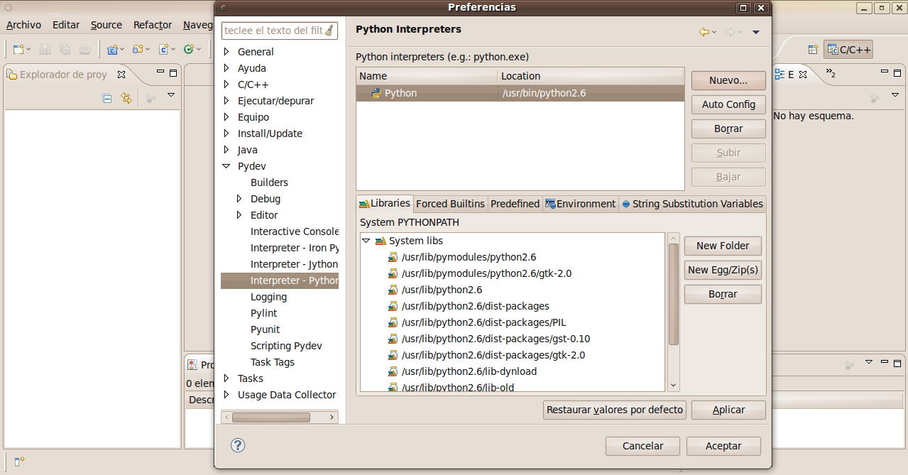 Eclipse + Python Eclipse + Python
