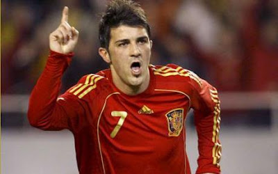 David Villa, atacante da seleção espanhola
