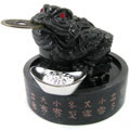 Money Frog with 6 Emperor Coins and Silver Ingot