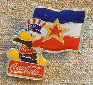 Coca Cola 1984 Olympic Pin