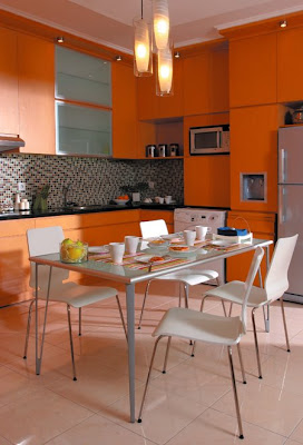 Minimalist Interior Design Dining Room and Kitchen.
