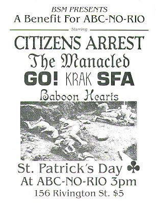 fuck rock abc no rio compilation 1991 august 2009 oi polloi abc no rio flyers