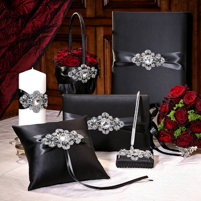 Elizabeth Wedding Accessory Collection Black Ivory or White Elizabeth Wedding Accessory Collection Black Ivory or White