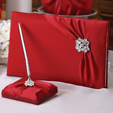 Garbo 6 Piece Wedding Accessory Collection Red Ivory or White Garbo 6 Piece Wedding Accessory Collection Red Ivory or White