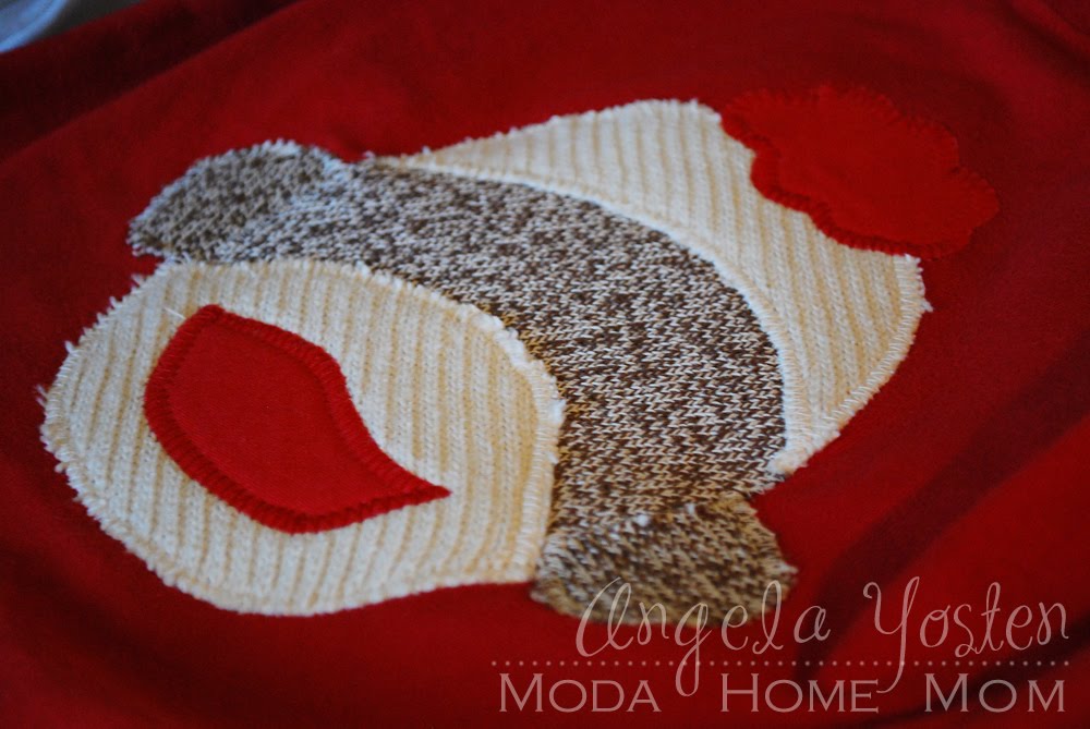Angela Yosten Sock Monkey Shirt Tutorial