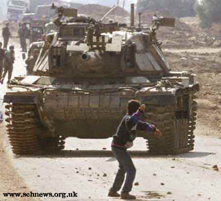 Palestine boy tank