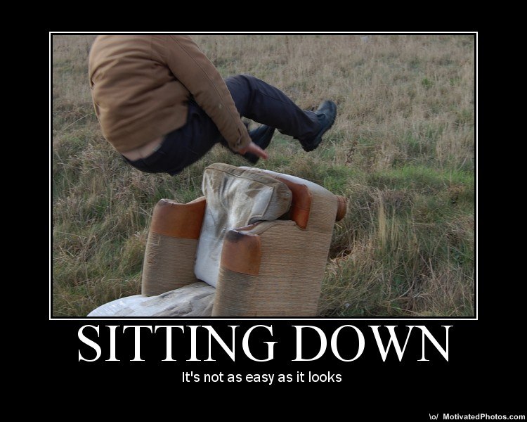 SITTING DOWN