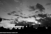 Sunrise at Angkor Wat in Sepia and Black & white