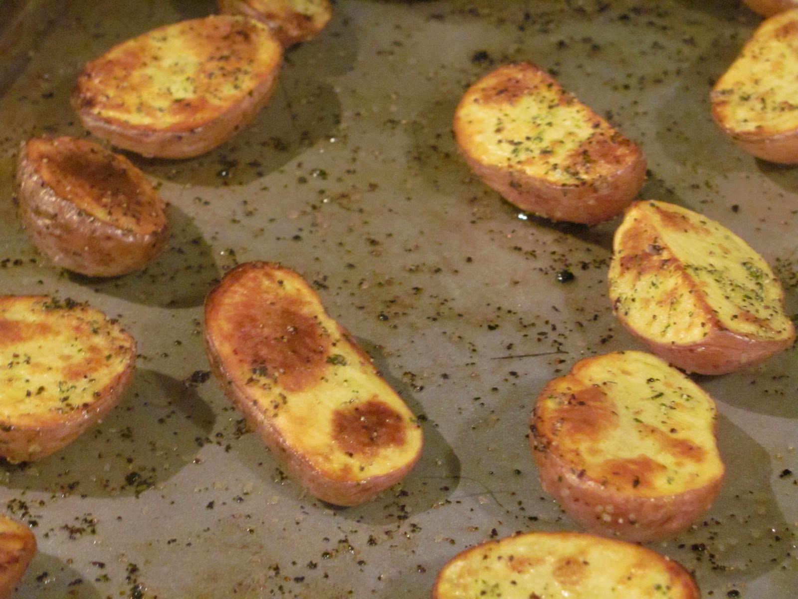 The Girly Girl Cooks Broiled Red Potatoes