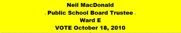 Vote Neil MacDonald for Ward E