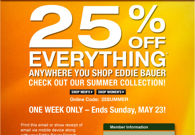 Eddie bauer discount coupon