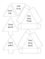 Diy : christmas tree box template Elizabeth Allan's Art Studio: Templates