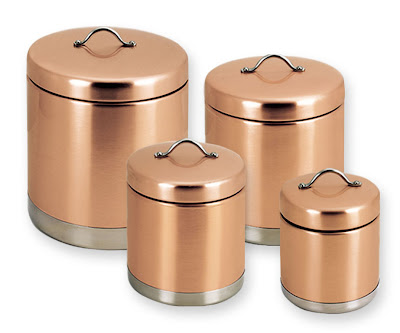 copper canister set