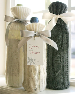 sweater-like wrap for wine bottles