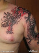 Arm Dragon Tattoos For Men