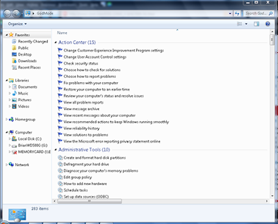 windows 7 godmode