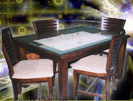Dinning table and chair sea shells