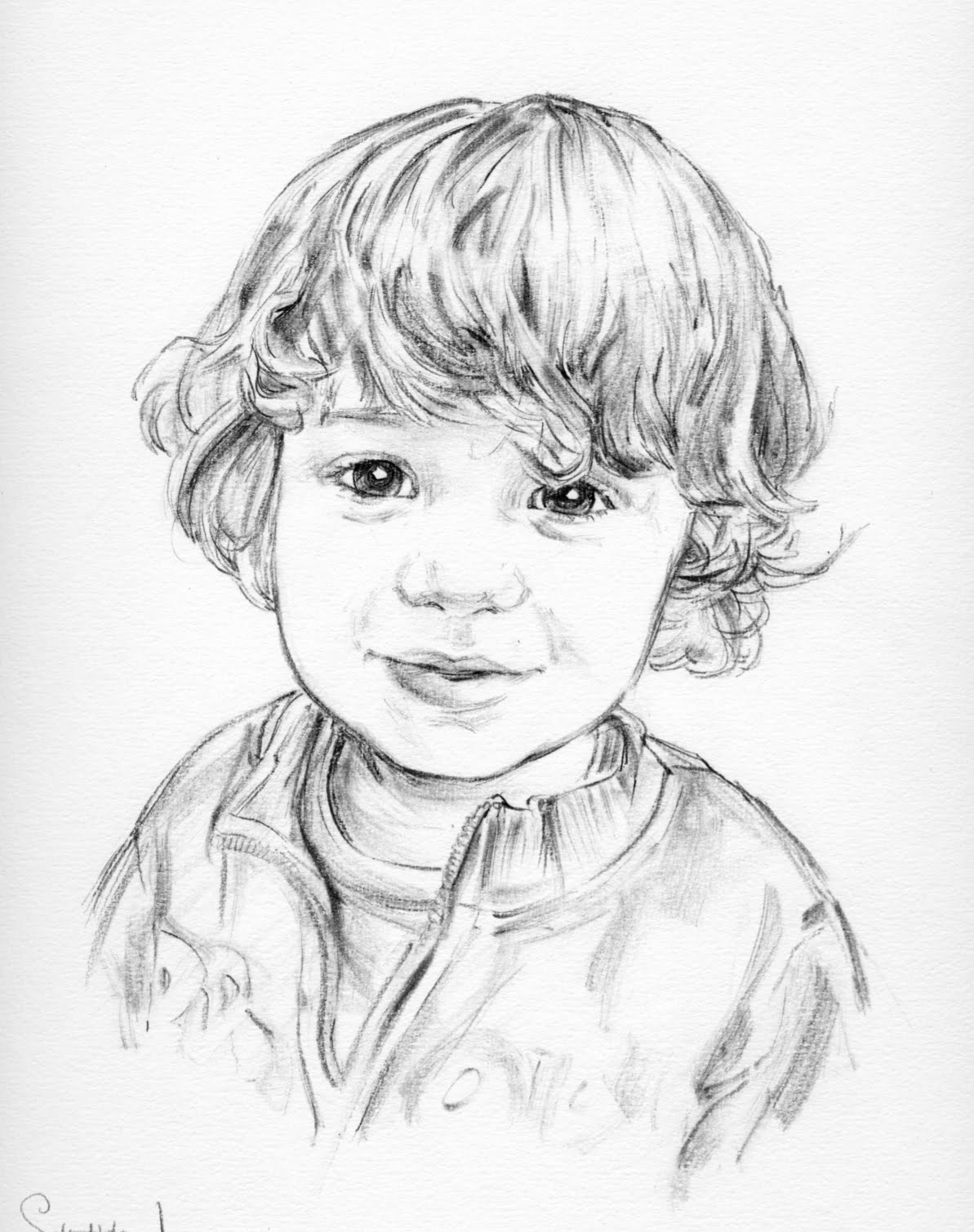 drawing of a little boy