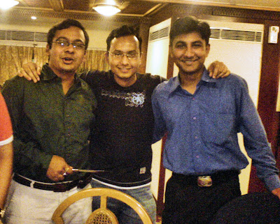 Joydeep Mukherjee, Romil Goel and Yuvraj Singh