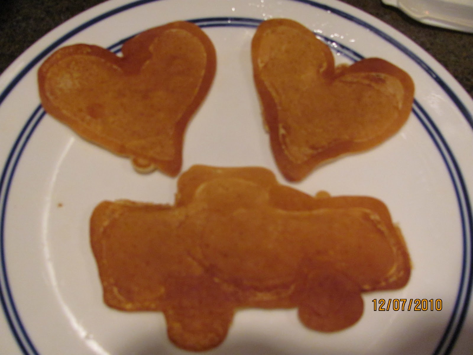 Live, Learn, Love Pancake Shapes