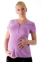 camiseta embarazada color lila